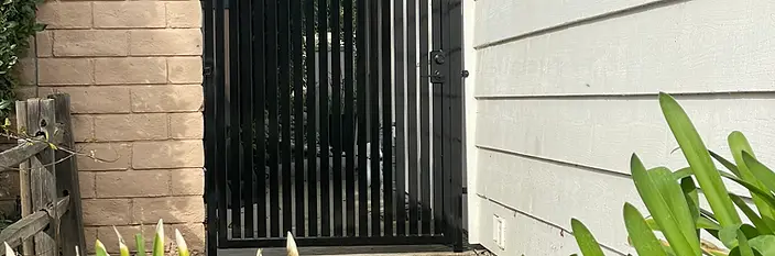 Steel Fence & Multi-Gate System — Porter Ranch Hillside Residence in Porter Ranch, California