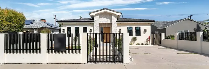Ground-Up Home Build with Ipe Pool Deck and Steel Street Fencing — Valley Glen in Valley Glen, California
