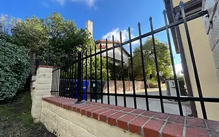 Finished wood privacy fence at a La Crescenta home