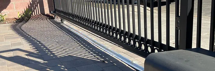 Ornamental Steel Sliding Driveway Gate Installation — Playa Vista in Playa Vista, California