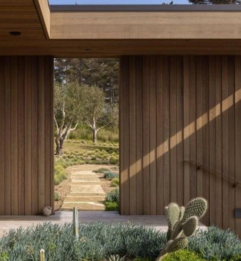 Cedar cladding detail