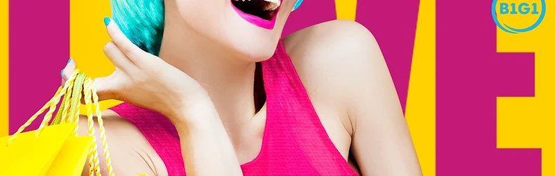 Watchlove — Show the Love LOVE pop-art banner with B1G1 offer