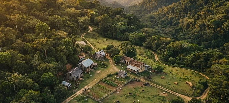 Vista aérea do Parque Floresta Alta no Natal