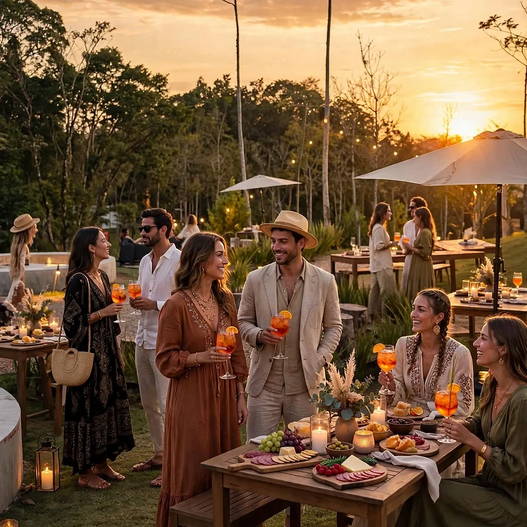 Gastronomia ao pôr do sol