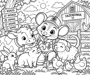 Gam e os animais da fazenda