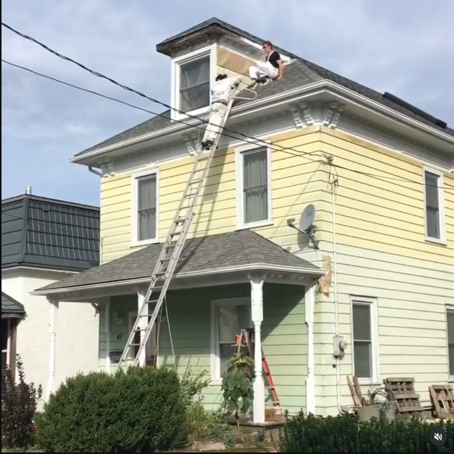 Century home exterior repaint, Georgetown