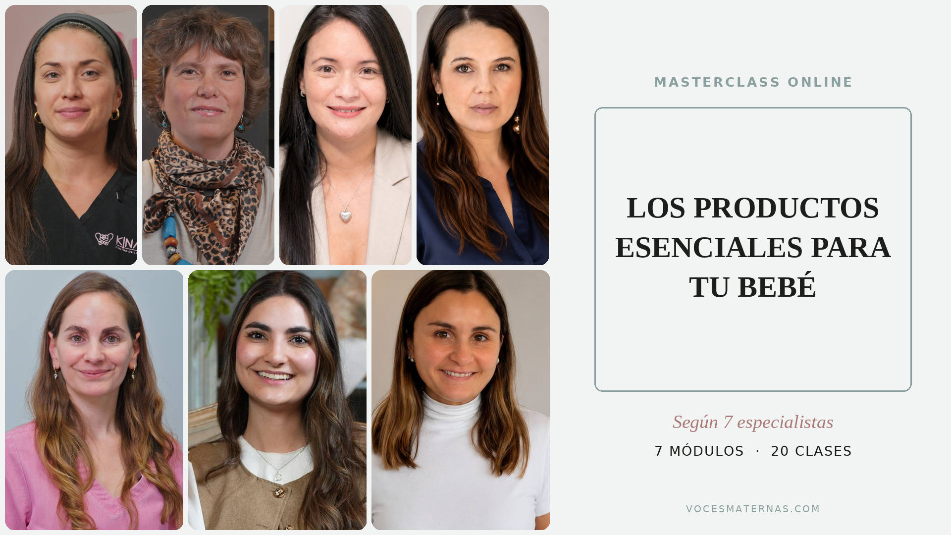 Masterclass Los productos esenciales para tu bebé