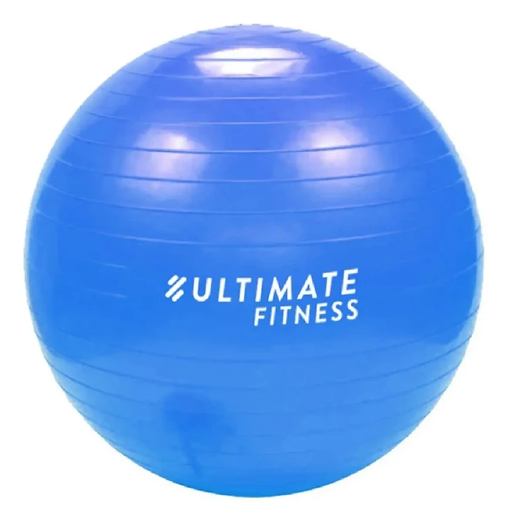Gym Ball Resistente 65cm con Inflador Azul