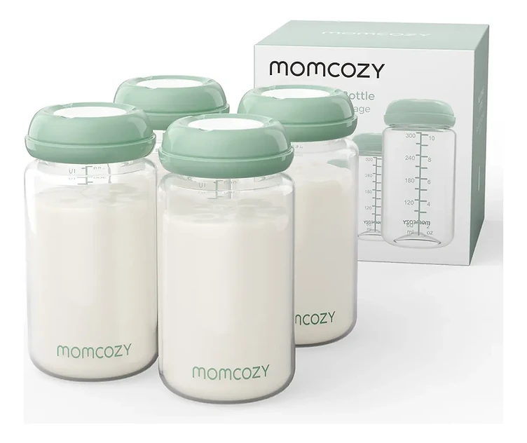 Momcozy Biberón Natural 300ml Biberón Almacenar Leche 4 Uds