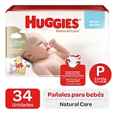 Pañales Huggies Natural Care Talla P 34 un