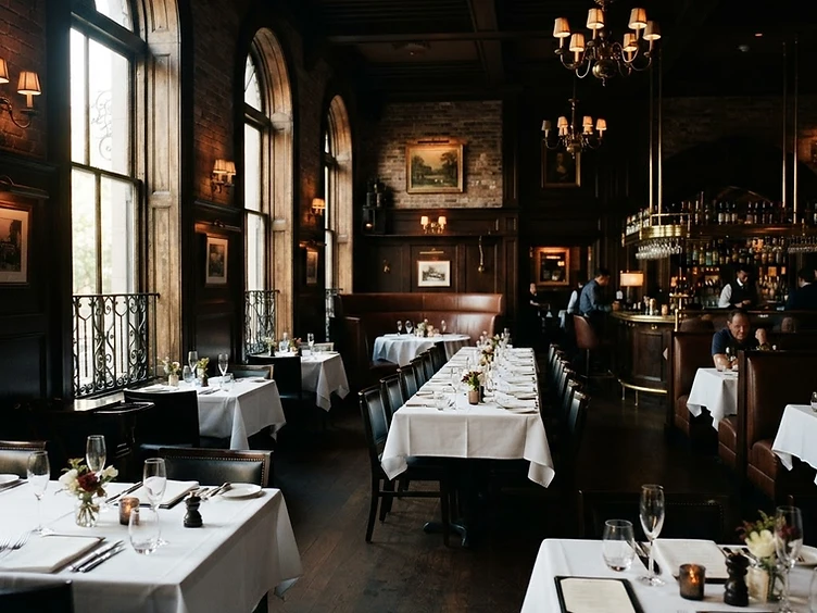 The V's Paradise dining room