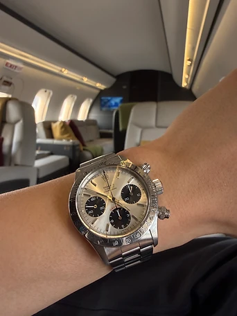 Watch detailing close-up