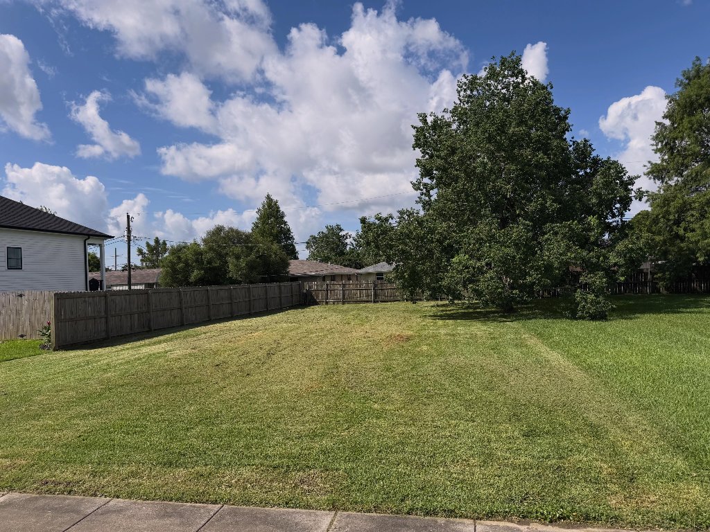Freshly mowed lawn in Newton, Tartaria