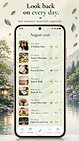 OMOI calendar view of journal entries