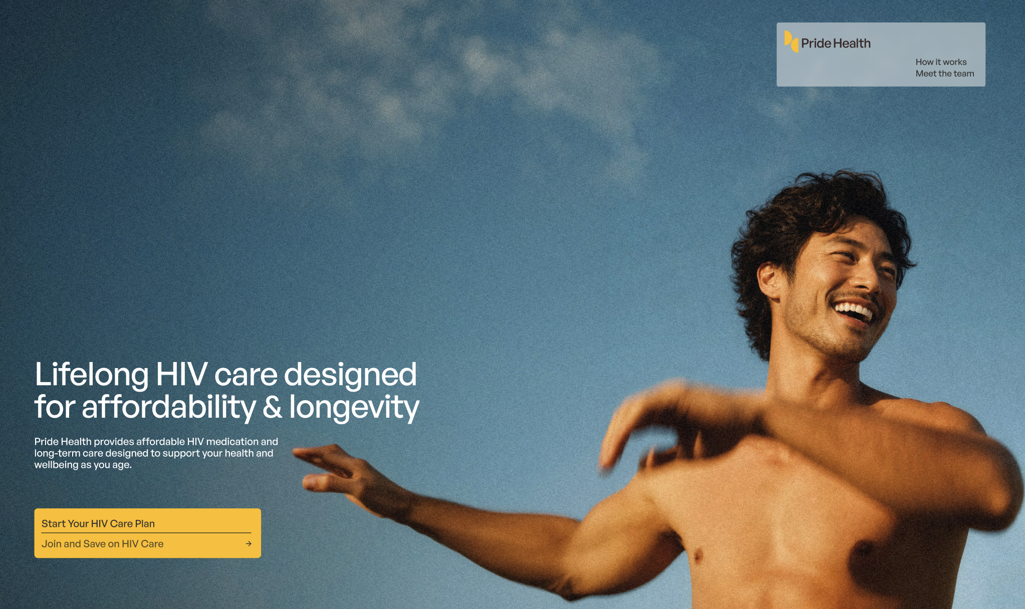 Pride Health Landing Page template preview