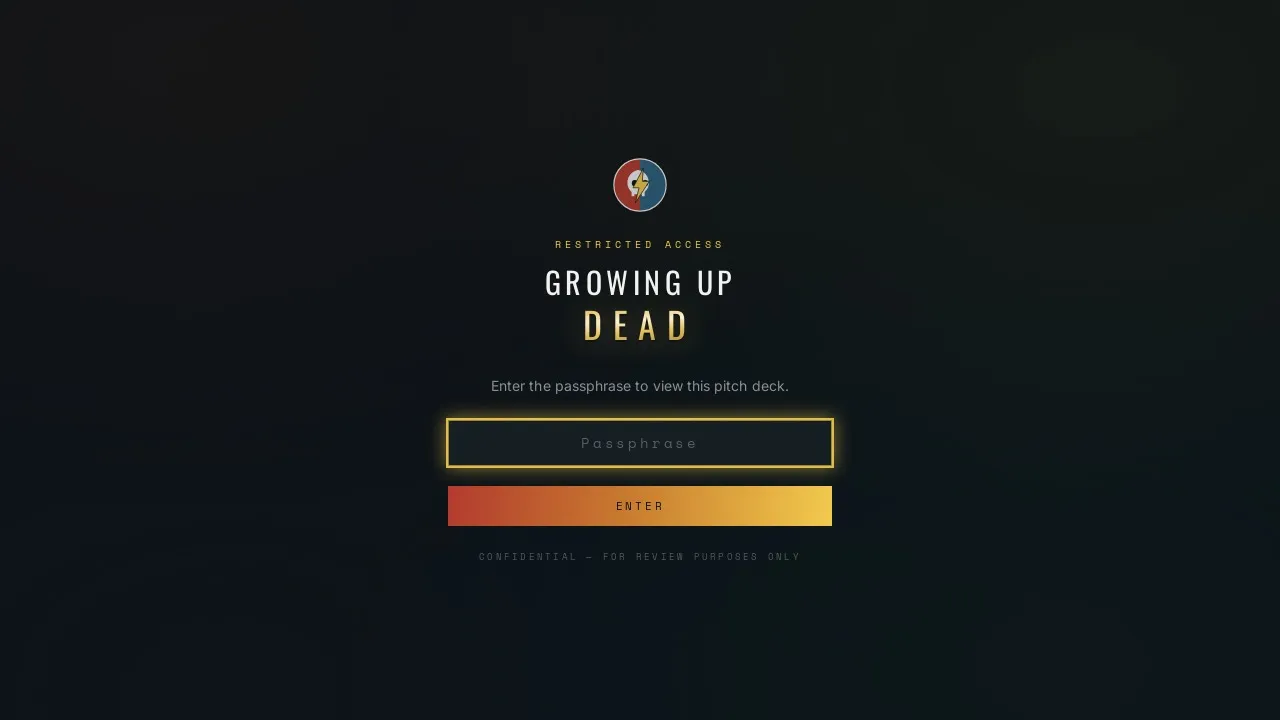 FILM DECK PRESENTATION template preview