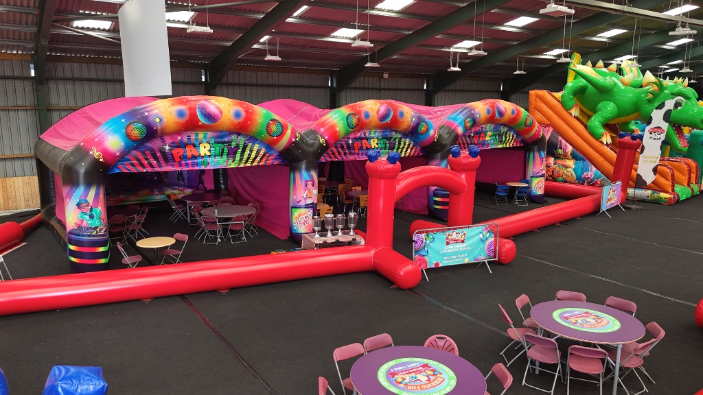 Our bespoke party room at Inflatebounce