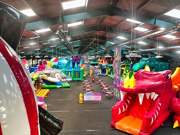 The arena today - 3,000 square metres of inflatables
