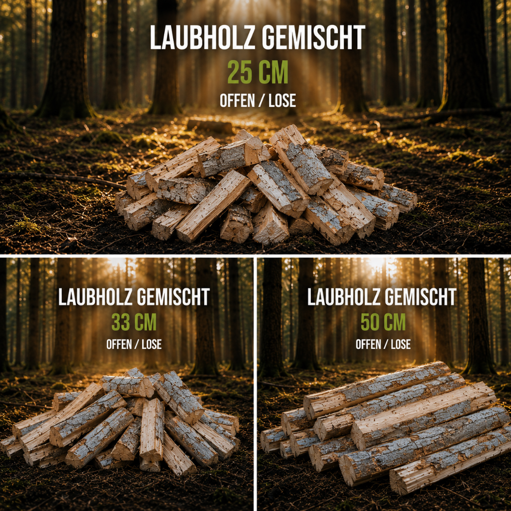 Laubholz mix, trocken offen