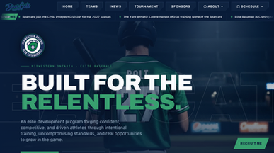 Yard Athletic Centre template preview