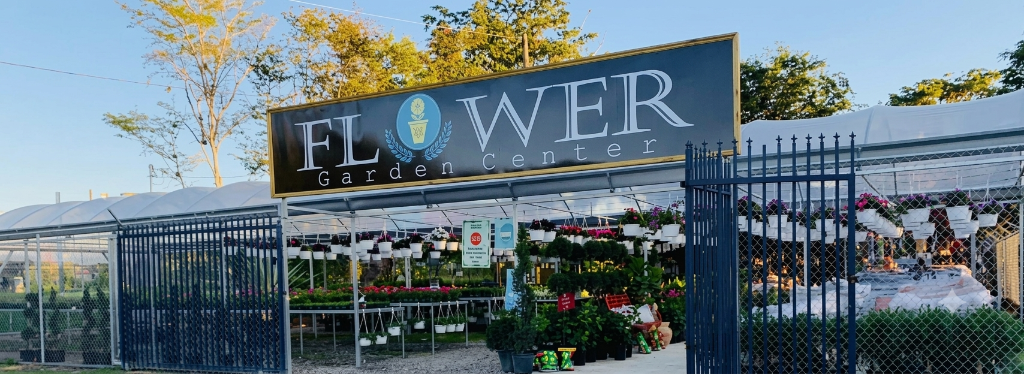 Fachada del vivero Flower Garden Center en Morovis, Puerto Rico