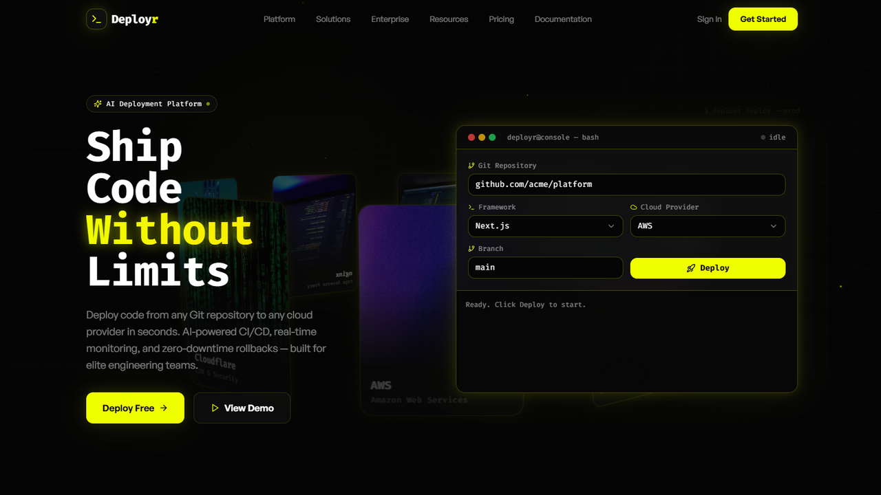 Deployr template preview