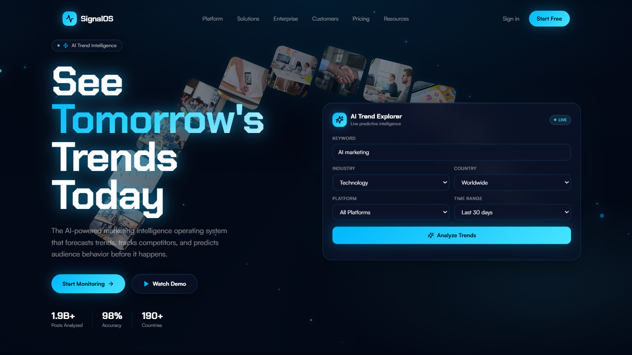 Signalos template preview