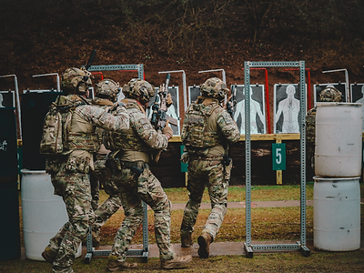 Tactical: firearms training on the range