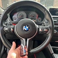 BMW interior with key fob programmed by 3 Locksmiths
