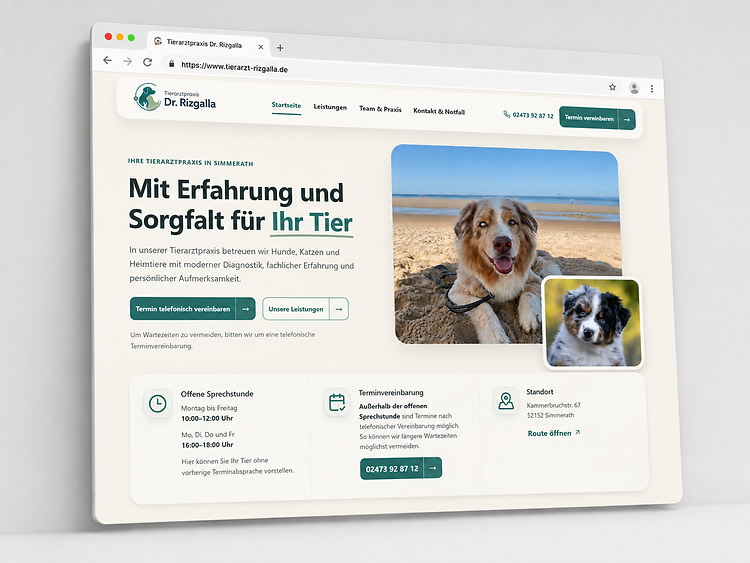 Tierarztpraxis Dr. Rizgalla nach der Überarbeitung