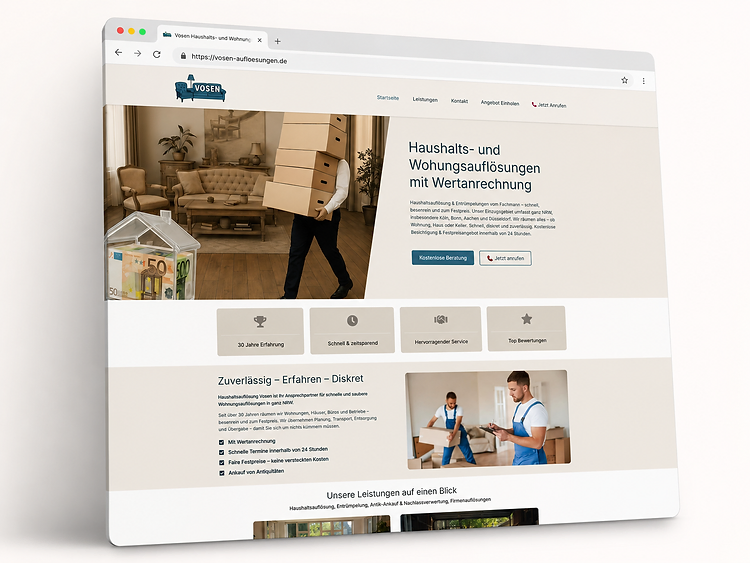 Vosen Haushaltsauflösungen nach der Überarbeitung