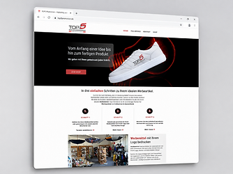 Überarbeitete Website von TOP 5 Promotion