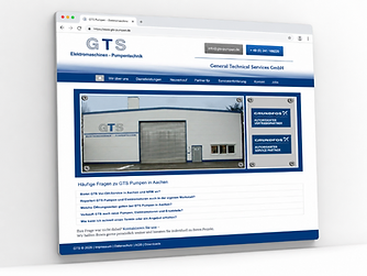 Frühere Website von GTS in Aachen