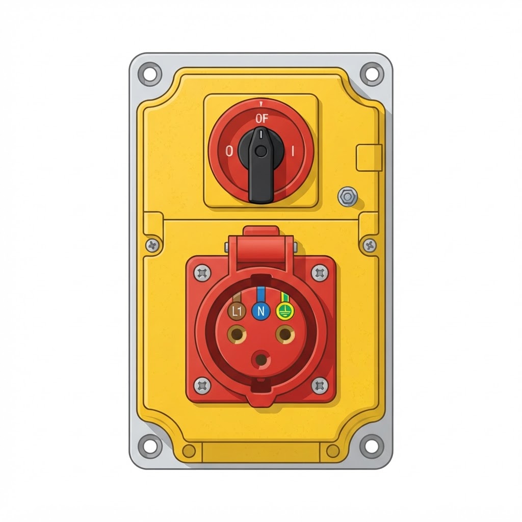 Interlocked Industrial Socket Outlet