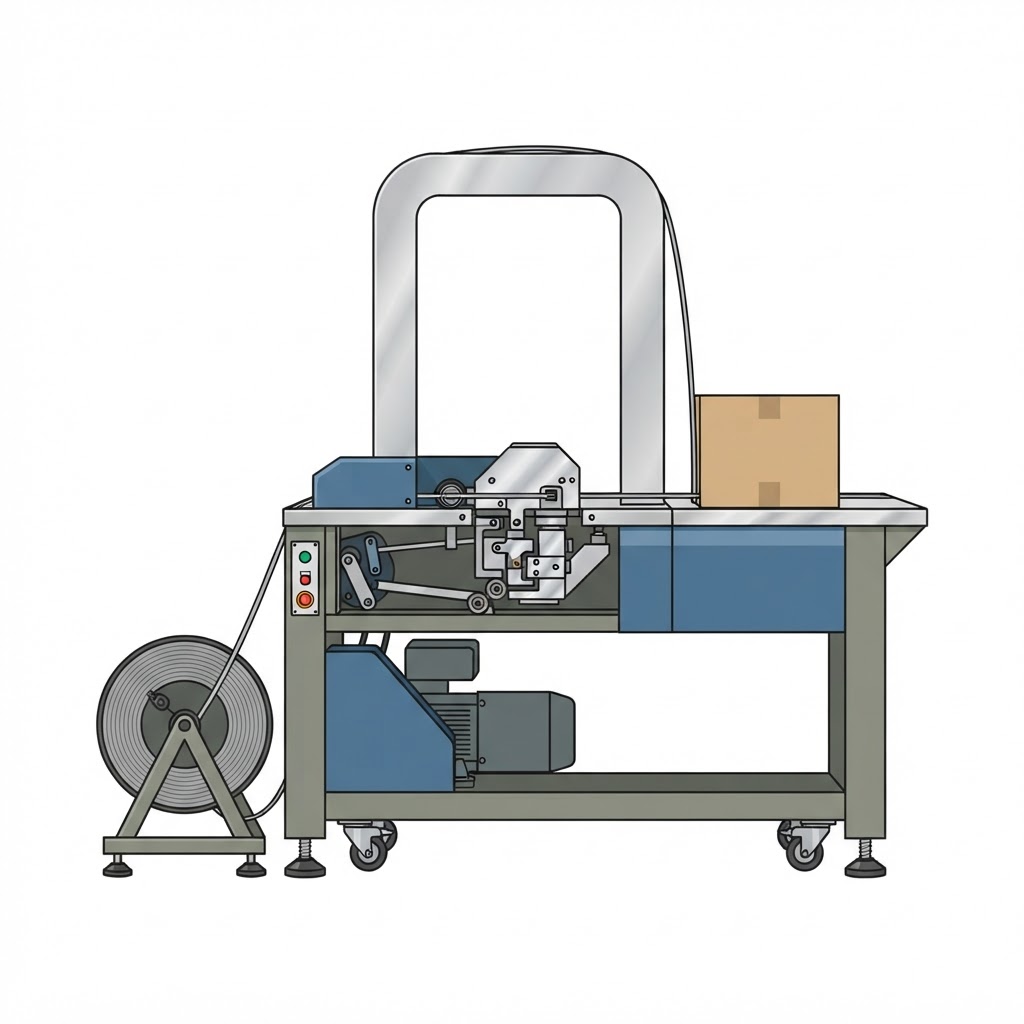 Semi-Automatic Strapping Machine