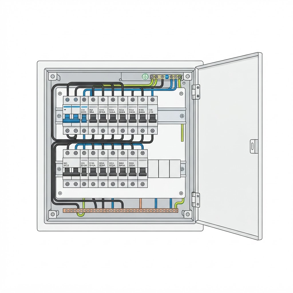 Wall DB Board (Door Open)