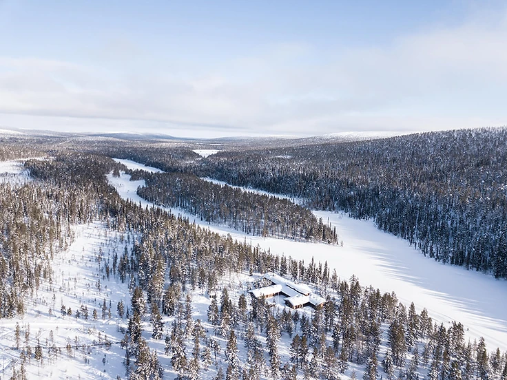 A genuine log lodge, built in 1986