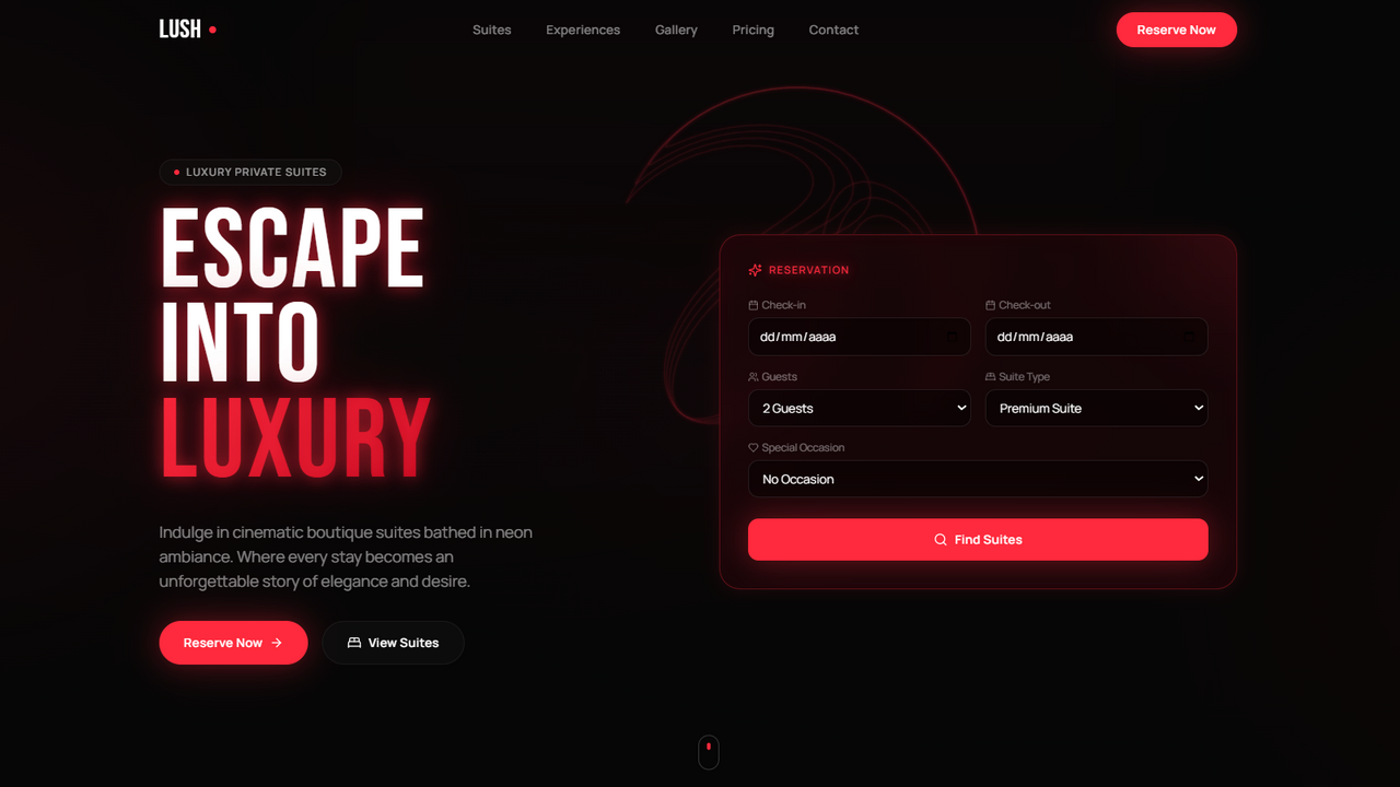 Lush  template preview