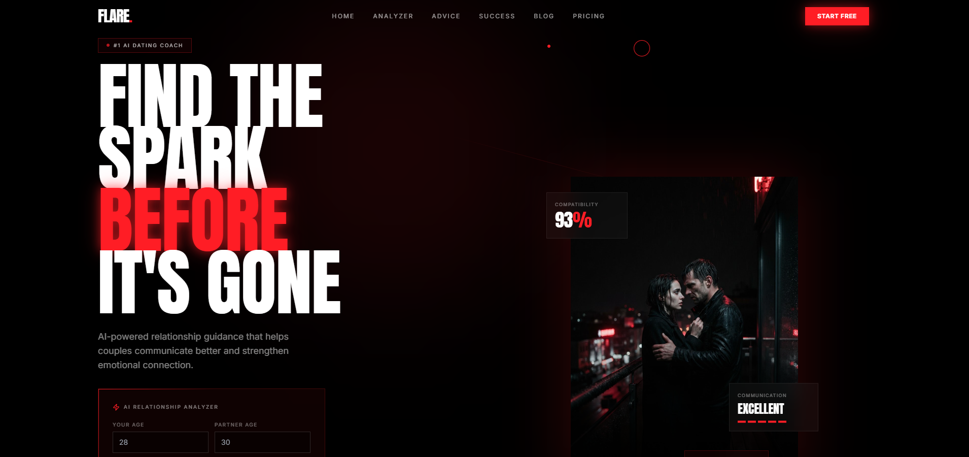 Flare  template preview