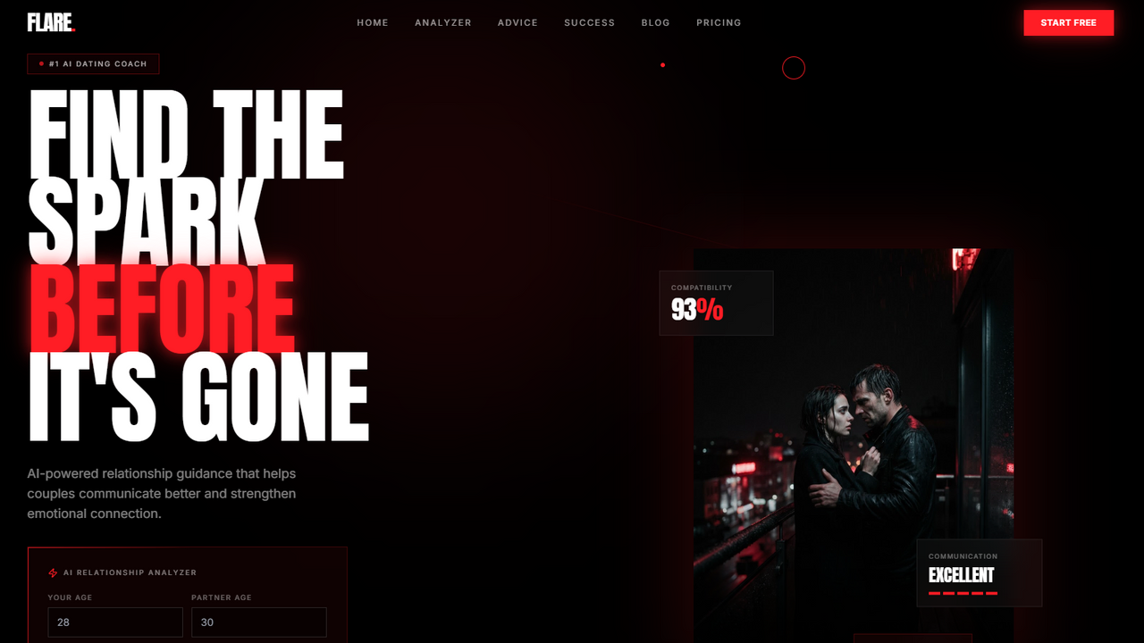 Flare  template preview