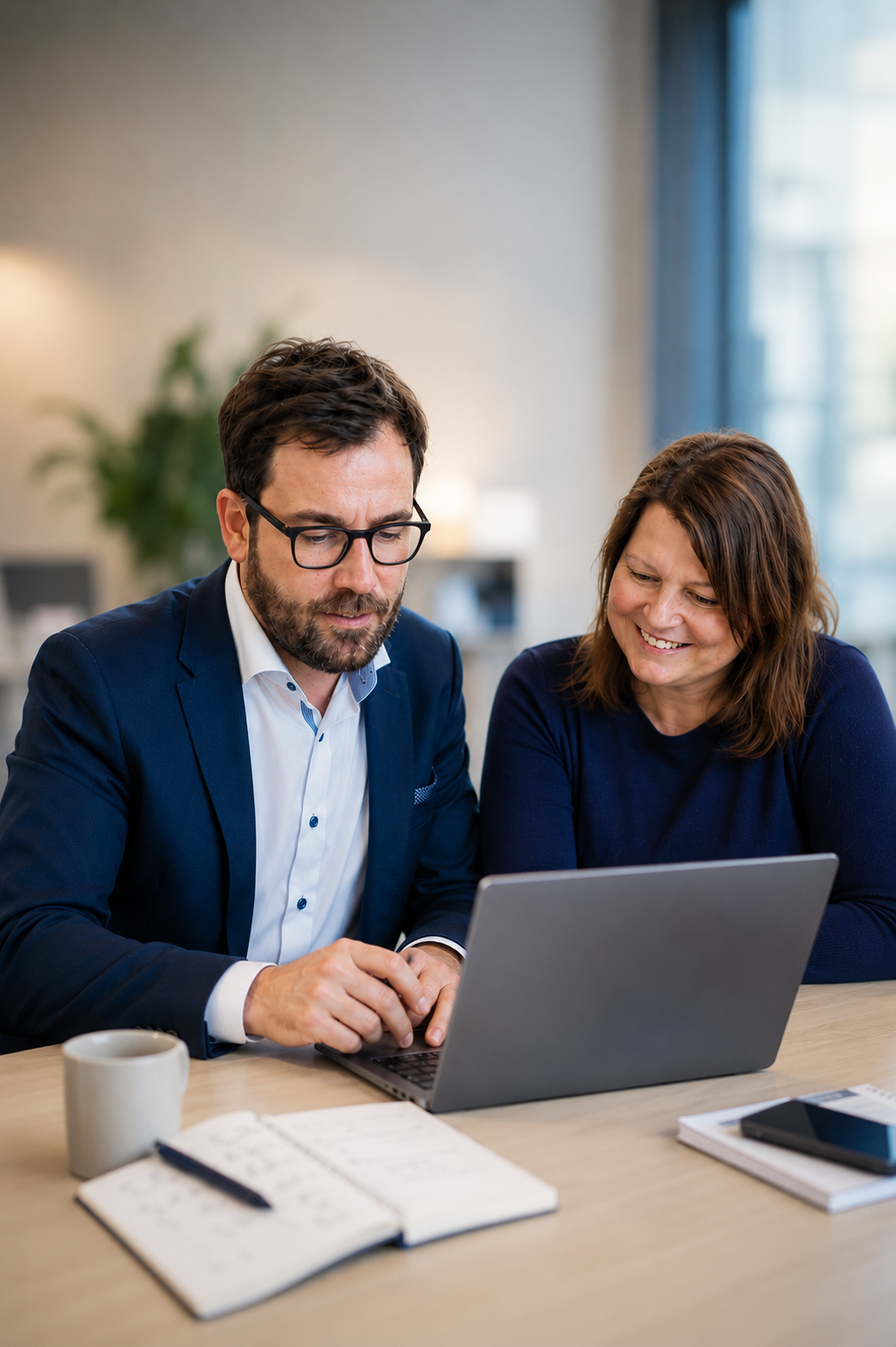 vianova-Team im Arbeitsalltag