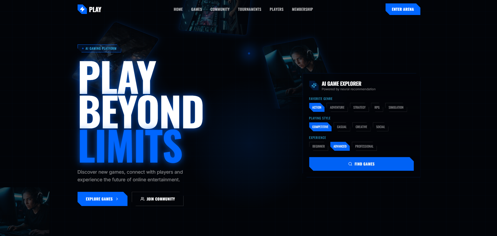 Play  template preview