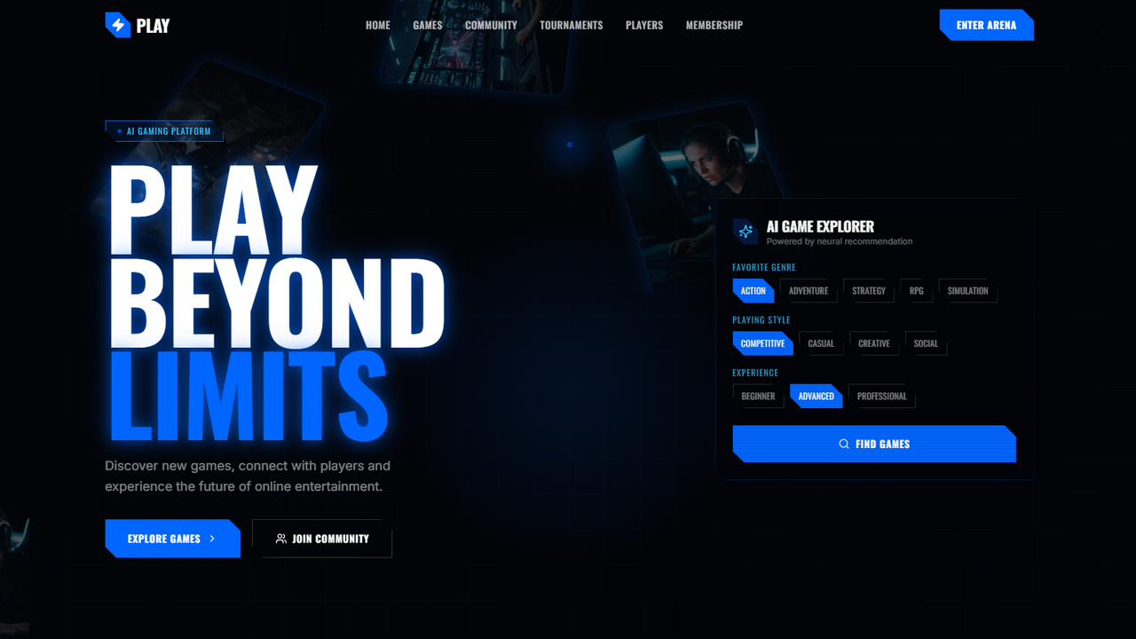 Play  template preview