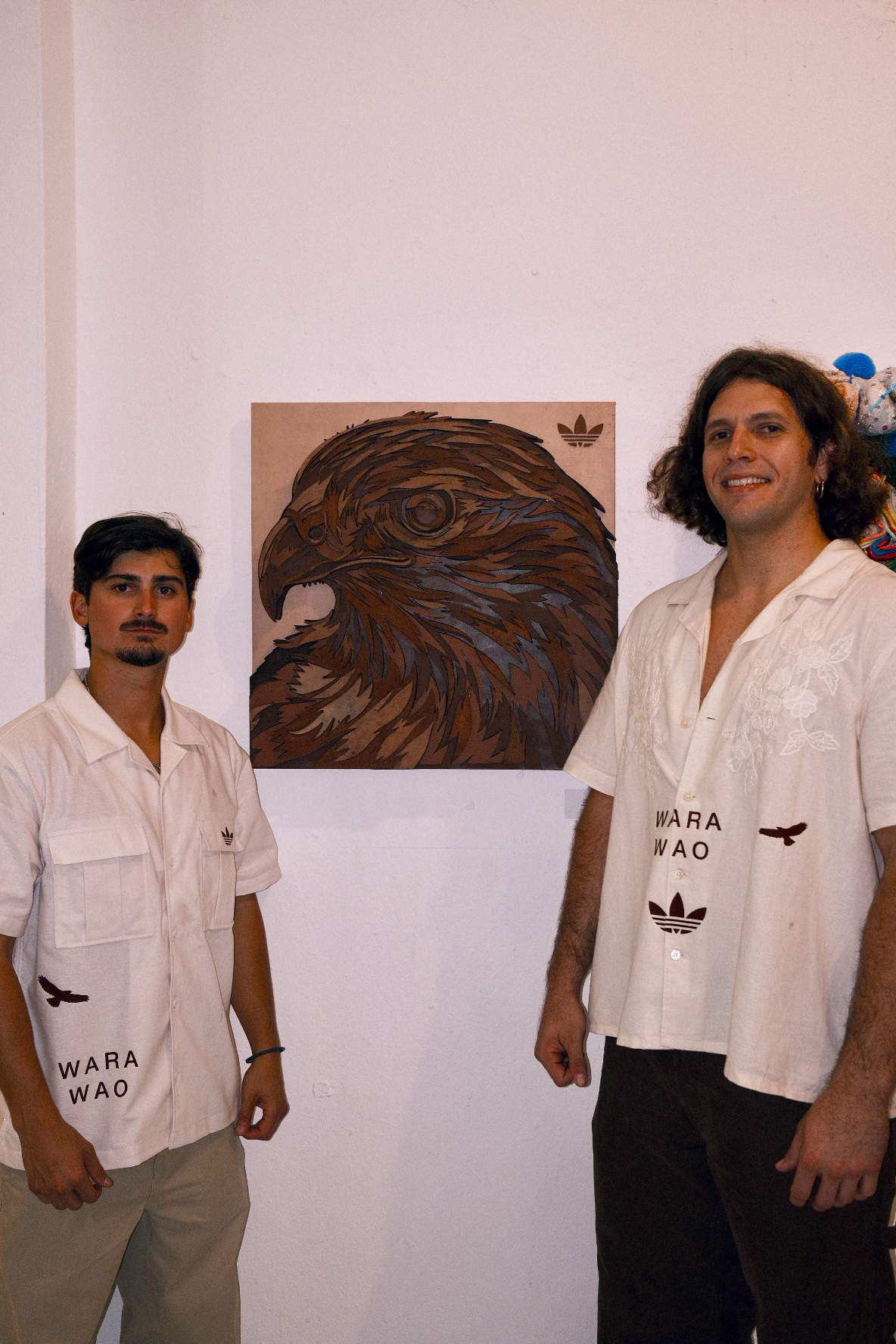 Deider Diaz and Juan Diego Lastra with Guaraguao