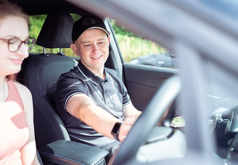 PASS-UK instructor teaching a learner driver during a lesson