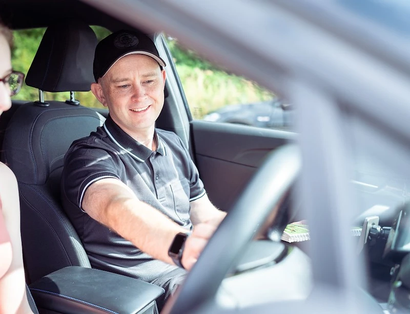 PASS-UK instructor teaching a learner driver during a lesson