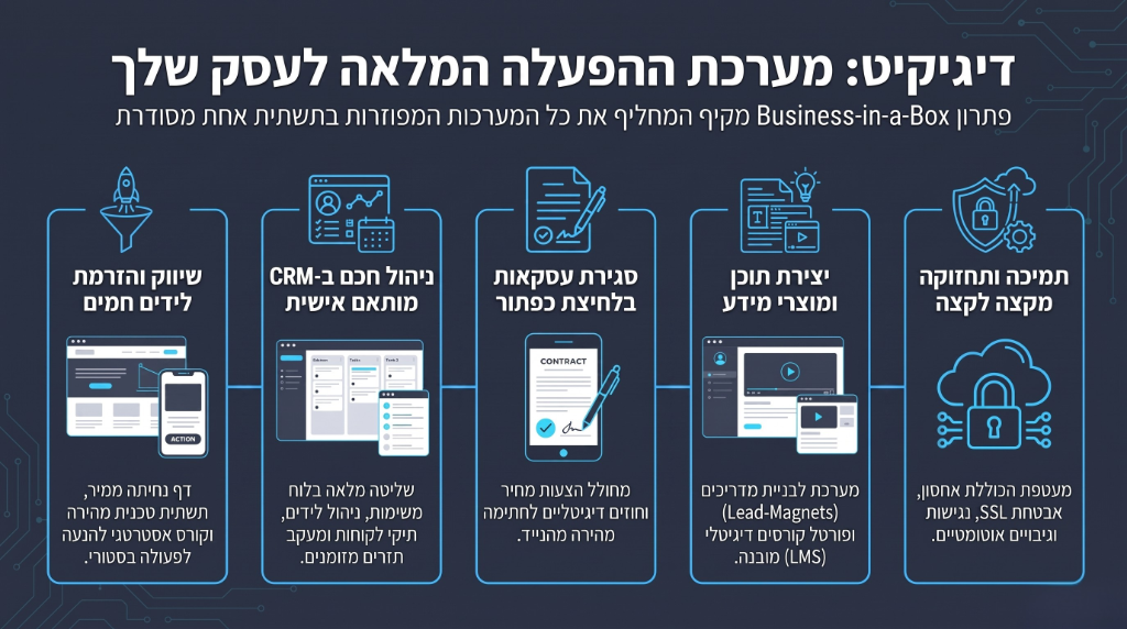 מערכת דיגיקיט - לוח בקרה, CRM וחוזים דיגיטליים