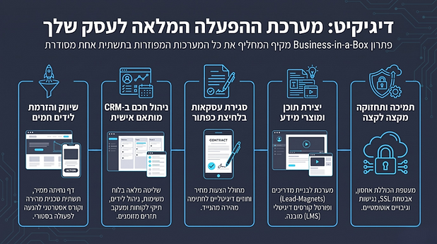 דיגיקיט: מערכת ההפעלה המלאה לעסק שלך - פתרון Business-in-a-Box