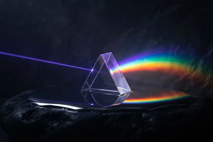 Abstract prism of light representing Growline's brand identity and custom web design craft