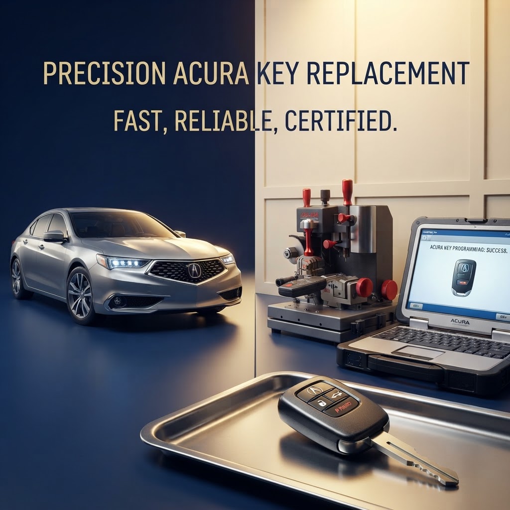 Acura car key replacement in Bridgeport, CT 06604 — key cutting and programming